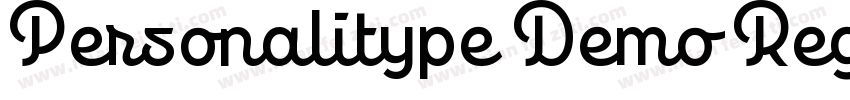 Personalitype Demo Regular Regular字体转换